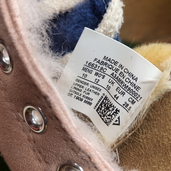 New Converse Tri Panel x Chuck 70 Hi 'Navy Blue/Baby Pink' 166319C - Picture 11 of 12